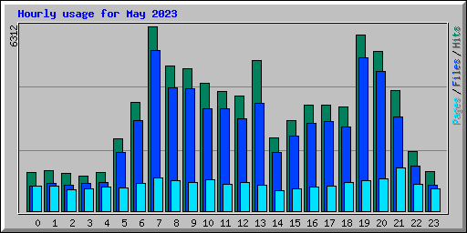 Hourly usage for May 2023